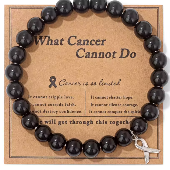 Breast Cancer Awareness Jewelry Opal Beaded Bracelet