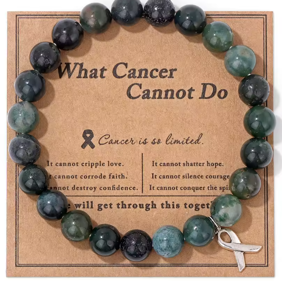Breast Cancer Awareness Jewelry Opal Beaded Bracelet