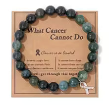 Breast Cancer Awareness Jewelry Opal Beaded Bracelet